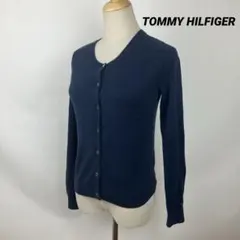 TOMMY HILFIGER カーディガン ネイビー レディース ロゴのサムネイル