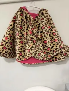 ディズニー　ヒョウ柄　ポンチョ