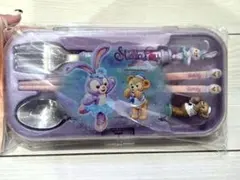 香港ディズニーランド限定 カトラリーセット　ダッフィー&ステラルー