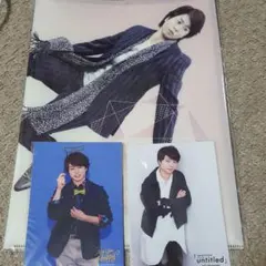 嵐の櫻井翔くんのフォトカードとクリアファイルのセットです。