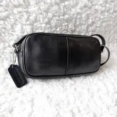 【美品】vintage coach old shoulder カメラ 黒