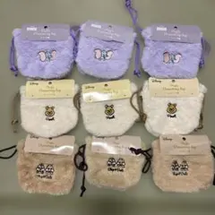 ぽぽたん様専用　ディズニーファー巾着ポーチ20点セット