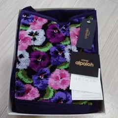 【美品】HOTMAN 花柄エプロン タオル生地 ホットマン