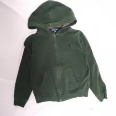 ポロラルフローレン　ジップパーカー　グリーン　キッズ　ジュニア　上着　アウター