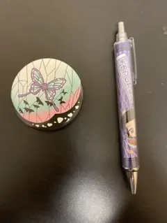 胡蝶しのぶ　缶バッジ、ボールペンセット