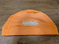セントラル　水泳帽オレンジ色　Lサイズ