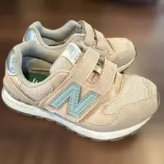 New Balance 313 スニーカー ピンクベージュ/水色　17センチ