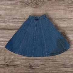 COLZA コルザ　デニムスカート　Mサイズ 両ポケット有　膝下丈