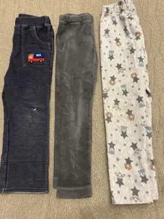80センチ〜90センチ　MIKIHOUSE コットン製パンツ 3点セット