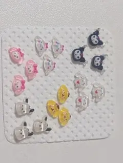 サンリオ ネイルパーツ 12個セット　ポムポムプリン　クロミ　シナモン　マイメロ