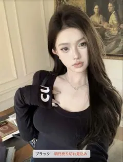 shein トップス ブラック