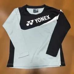 YONEX バドミントン用長袖シャツ JP130 ブルーグレー/ブラック