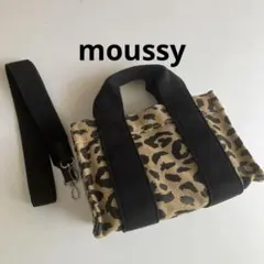 moussy ヒョウ柄　レオパード　トートバッグ　マウジー　ショルダーバッグ