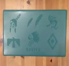 No.102 送料込ステンシルシートインディアン ネイティブ オルテガお得セット