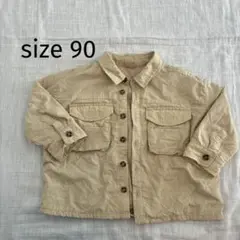petit main プティマイン CPOジャケット 90 ベージュ アウター