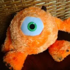 モンスターズ・インク ぬいぐるみ 一つ目 オレンジ色