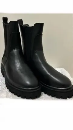 グレディブリリアン ブラック サイドゴアブーツ