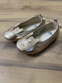 babygap フォーマルシューズ　size7 14㎝ピンクゴールドのサムネイル