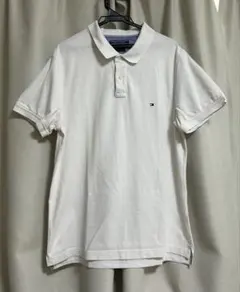 TOMMY HILFIGER ホワイトポロシャツ L