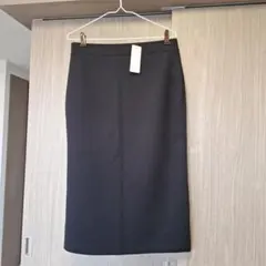 【新品】ユニクロ　ドライスウェットナローマキシスカート＋　黒　XXL