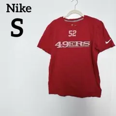 美品✨ Nike 【S】 49ERS Tシャツ レッド 半袖 背番号52 赤