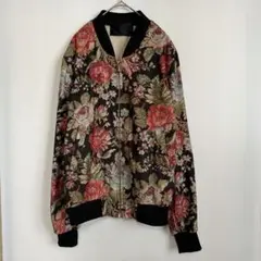 Graffiti フローラル柄 ボンバージャケット