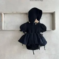 【monbebe】peony suit 70 モンベベ 韓国子供服 ブラック
