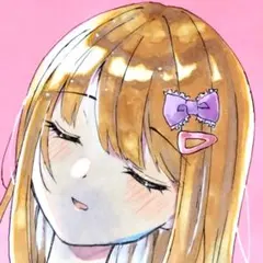 手描きイラスト　アナログ　オリジナル　女の子　原画