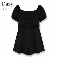試着のみ SHEIN オールインワン ロンパース 黒 XL 大きいサイズのサムネイル