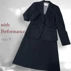 with Performance ビジネススーツ セットアップ ストライプ 9号