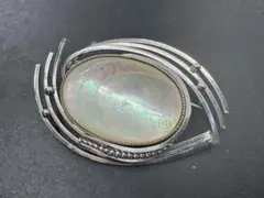 M4762 貝　ブローチ　ヴィンテージ アクセサリー