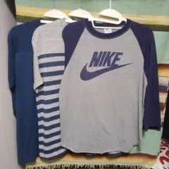 70s80s　ナイキフットボール・ベースボール7分袖Tシャツ　セット販売