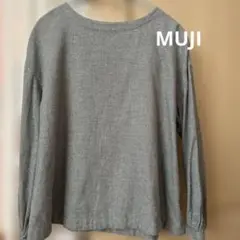 無印 グレー Mサイズ 長袖シャツ