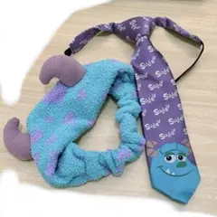 Disney モンスターズインク サリー ヘアバンド・ネクタイ