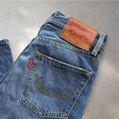【牛革パッチ】RODEO CROWNS ストレートデニム Sサイズのサムネイル