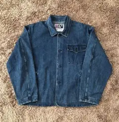 《BLUE ON PINK》 90-00s Denim Coverall M-L