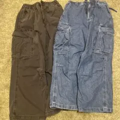 カーゴパンツ 2色セット　xsサイズ