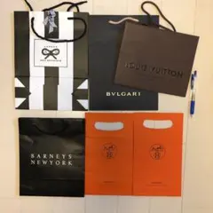 ブランド　ショッパー　紙袋　ショップ袋　ヴィトン  ブルガリ  エルメス