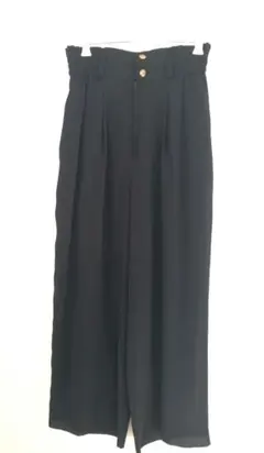 SENTIPORES　ハイウエストワイドパンツ　ブラック　9号サイズ