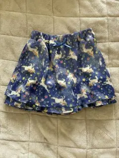 ユニコーン柄ネイビーのスカート