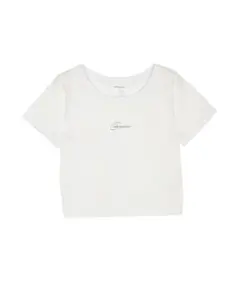 CALNAMUR クロップド丈 Tシャツ ホワイト Fのサムネイル