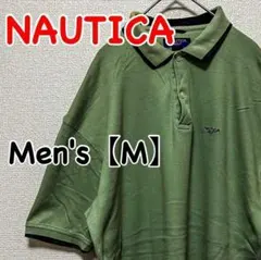 HE40【US輸入】NAUTICA　半袖ポロシャツ【メンズM】マイルドグリーンのサムネイル