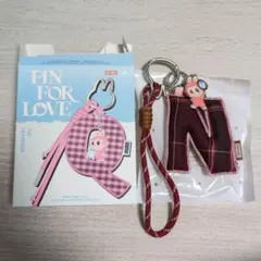 ラブブ LABUBU イニシャルキーリング N エヌ 新品未使用