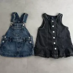 ベビーギャップ　デニム　サロペット　オーバーオール　80