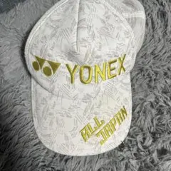YONEX ホワイトキャップ ALL JAPAN刺繍 - メルカリ