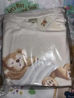 【ルームウェア】 ディズニー カラフルハピネス ダッフィー 長袖 白