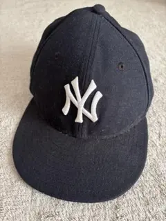 ニューエラ ヤンキースキャップ オーセンティック美品！7 1/2 ネイビー