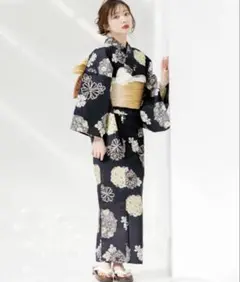浴衣 帯 下駄 5点セット 蒲公英色の花あそび 月夜 Dita - メルカリ