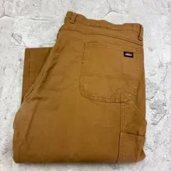 Dickies　ペインターパンツ　古着　W45 L32　ライトブラウンのサムネイル