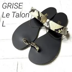 大人気商品　GRISE LeTalon ルタロン　レザーメタルトングサンダルLのサムネイル